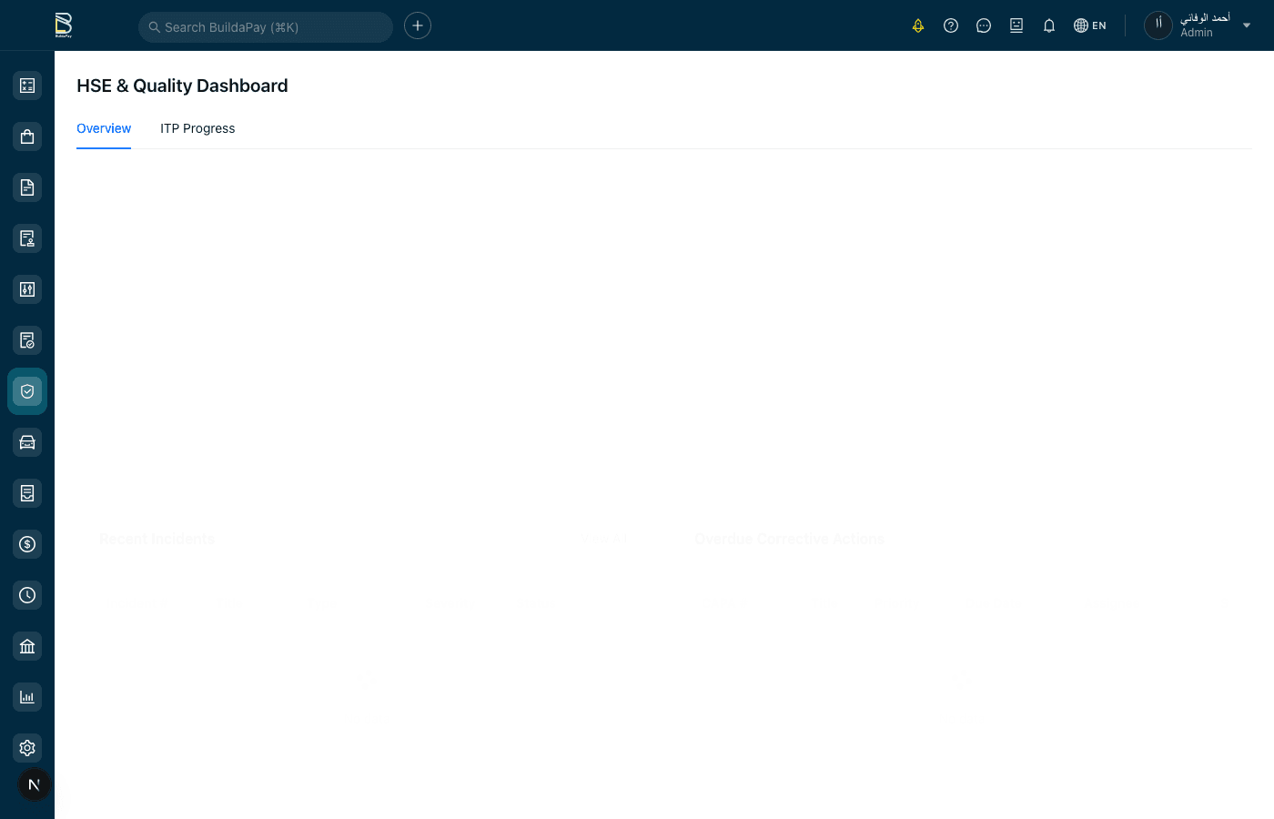 HSE Dashboard & Compliance