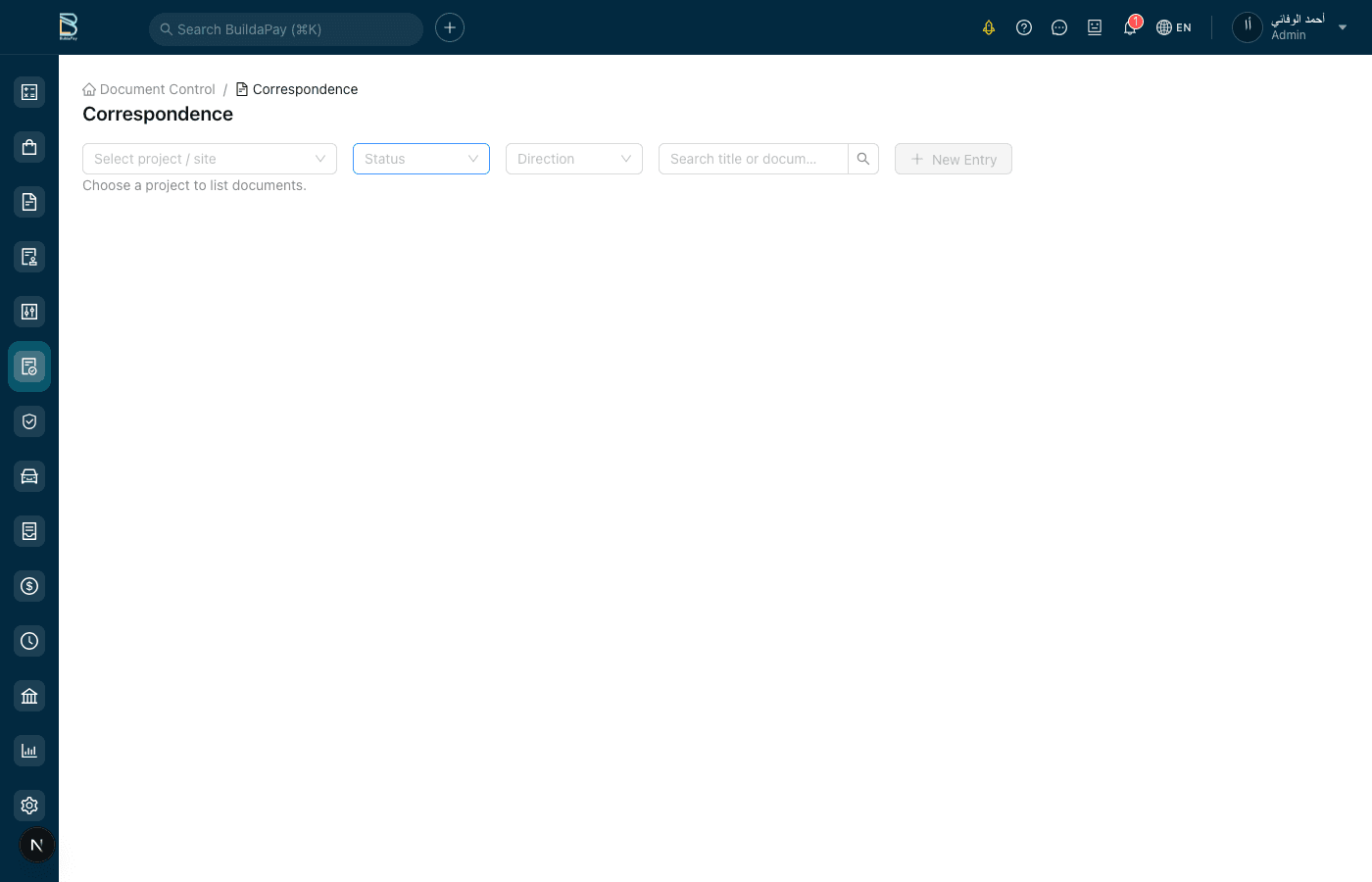 Project Correspondence & Meetings